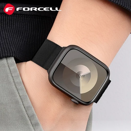 FORCELL F-DESIGN FA14 mágneses rozsdamentes acél szíj APPLE Watch 42 / 44 / 45 / 49 mm rózsaszín - 2