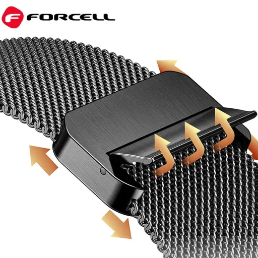 FORCELL F-DESIGN FA14 mágneses rozsdamentes acél szíj APPLE Watch 42 / 44 / 45 / 49 mm rózsaszín - 5