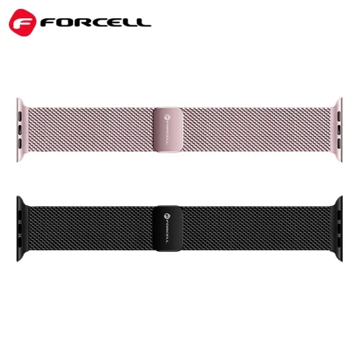 FORCELL F-DESIGN FA14 mágneses rozsdamentes acél szíj Apple Watch 38 / 40 / 41 mm rózsaszín - 4