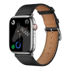 FORCELL F-DESIGN FA20 mágneses eco-bőr szíj APPLE Watch 38 / 40 / 41 mm fekete