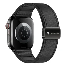 FORCELL F-DESIGN FA21 eco-bőr szíj APPLE Watch 38 / 40 / 41 mm fekete
