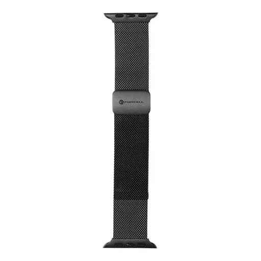 FORCELL F-DESIGN FA14 mágneses rozsdamentes acél szíj Apple Watch 38 / 40 / 41 mm fekete - 7