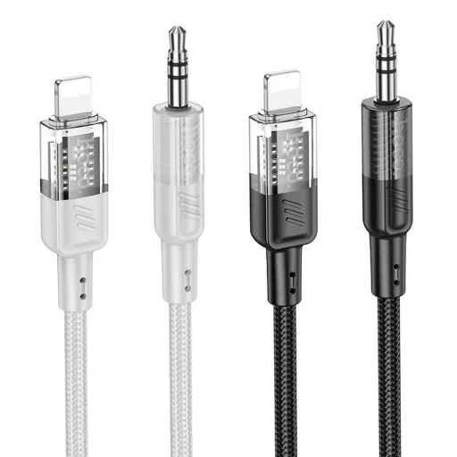HOCO kábel AUX Audio Jack 3,5 mm - Lightning 8-pin UPA27 1,2 m fekete - 4