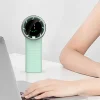  Techsuit - Prémium Mini Kézi Ventilátor (A8) - LED Digitális Kijelzővel, USB-C Újratölthető, 5 Fokozatú Szélsebesség, 3600mAh - Fehér thumbnail