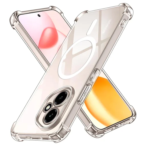 Techsuit - Ütésálló Átlátszó Szilikon MagSafe - Honor 400 - Átlátszó tok - 1