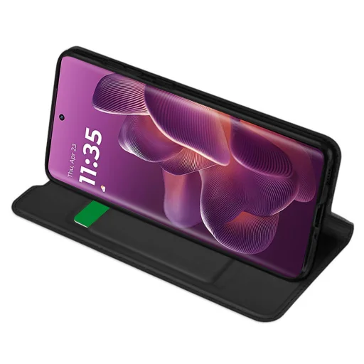  Techsuit - Magskin Könyv Tok - Motorola Edge 60 Pro - Fekete tok - 2