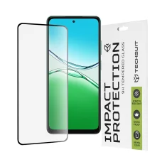 Techsuit - 111D Teljes Borítású / Teljes Ragadó Üveg - Oppo A5 4G - Fekete üvegfólia
