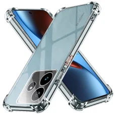  Techsuit - Ütésálló Átlátszó Szilikon - Realme GT 7 - Átlátszó tok