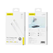 FONENG kábel XS07 USB-C - Lightning PD 27W 1.2M Fehér