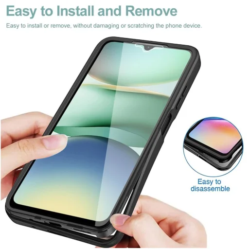  Techsuit - ColorVerse 360 sorozat + Képernyővédő - Xiaomi Redmi A5 4G - Lila tok - 3