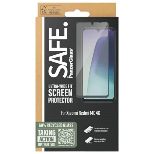 Szkło hartowane PanzerGlass Screen Protection Ultra-Wide Fit üvegfólia Xiaomi Redmi 14C - 4