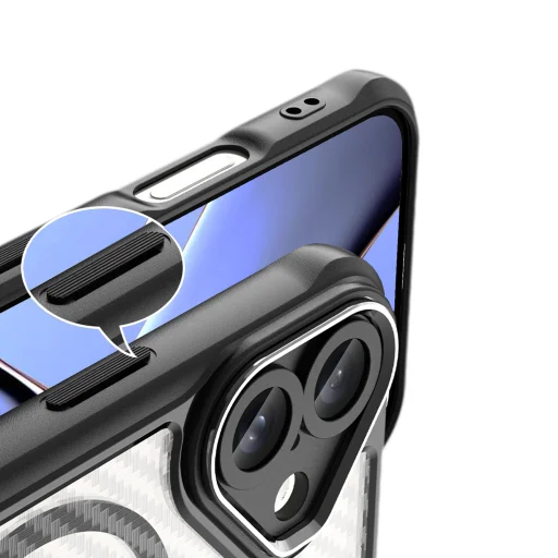 Defender Carbon Mag tok iPhone 16 Plus 6,7" fekete - 3