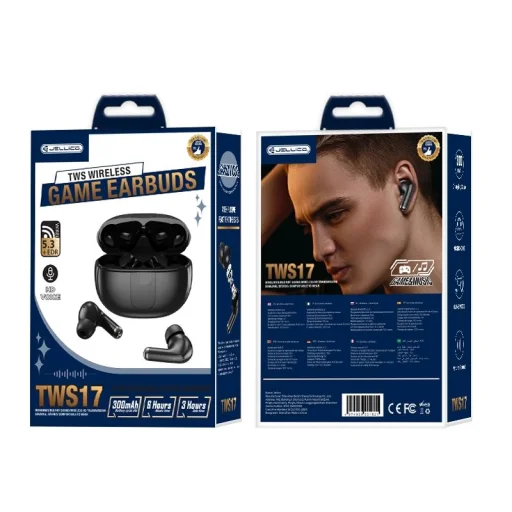 JELLICO vezeték nélküli fülhallgató TWS17 Fekete - 2