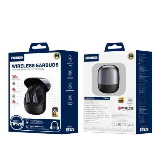 JELLICO vezeték nélküli fülhallgató TWS29 Fekete - 1