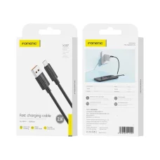 FONENG kábel XS07 Micro USB 2.1A 1M Fekete