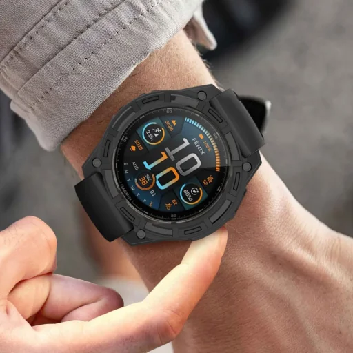 Tech-protect Defense Air Garmin Fenix 7 / 7 Pro fekete tok - 3
