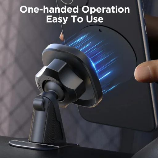 Joyroom JR-ZS400 mágneses autós telefontartó a műszerfalra - fekete - 14