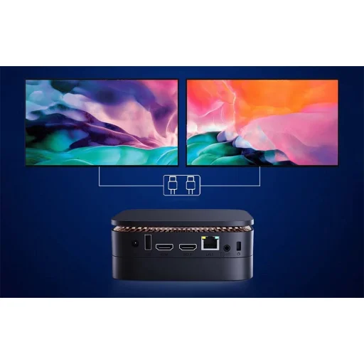  MINI PC AceMagic AK1 PLUS, Intel N97 16GB RAM + 512GB fekete - 13