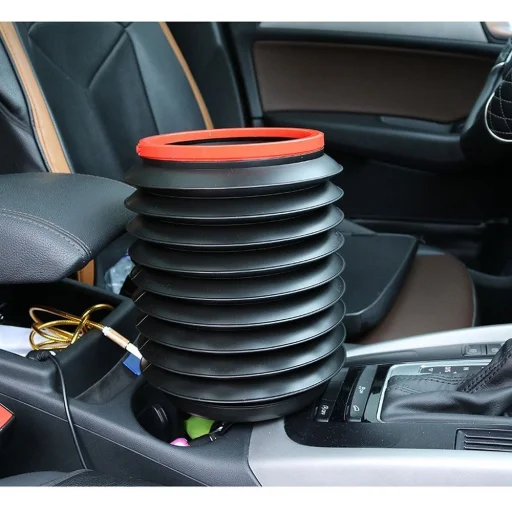 Összecsukható autós vödör tároló 4L fekete - 3