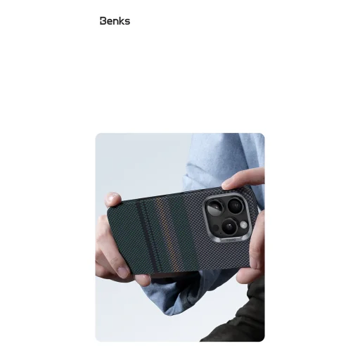  iPhone 16 Pro Benks Mágneses Páncél Pro Aurora Kevlar 600D tok - 8