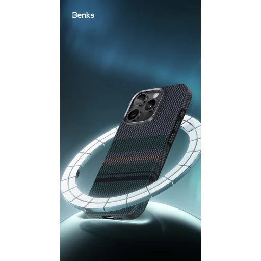  iPhone 16 Pro Benks Mágneses Páncél Pro Aurora Kevlar 600D tok - 11