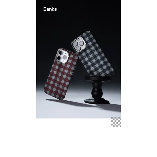  iPhone 15 Pro Max fekete Benks Magnetic Armor Vichy Kevlar tok (BF62) - 8