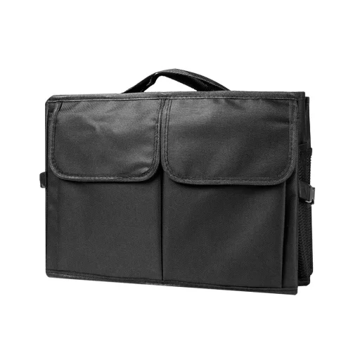 Összecsukható autó csomagtartó tároló konténer (Oxford anyag) fekete - 2