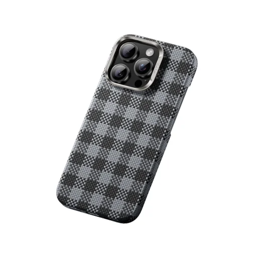  iPhone 15 Pro Max fekete Benks Magnetic Armor Vichy Kevlar tok (BF62) - 2