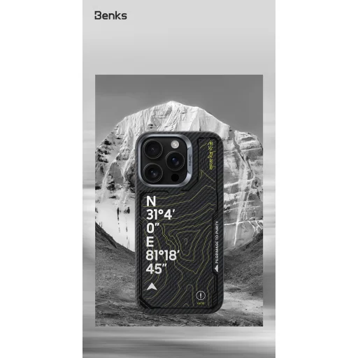  iPhone 16 Pro Max Benks Magnetic Armor Air Kevlar 600D Summit Kangrinboque (0066) tok - 7