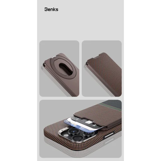  Benks Wallet Magnetic ArmorGo Kevlar Álló Prestige tok - 13