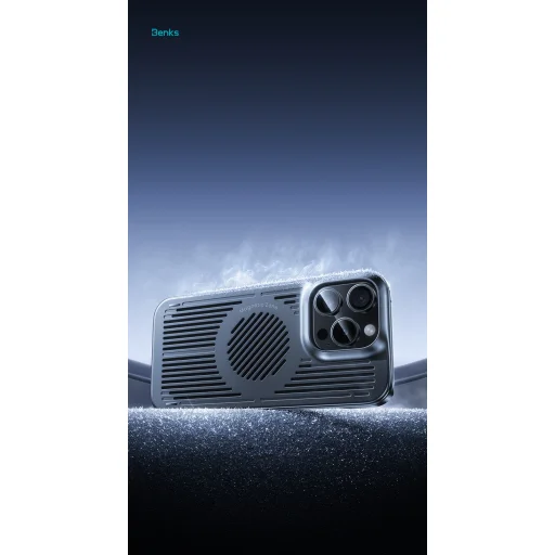  iPhone 16 Pro Max szürke Benks Magnetic Biliz hűsítő tok (0066) - 7