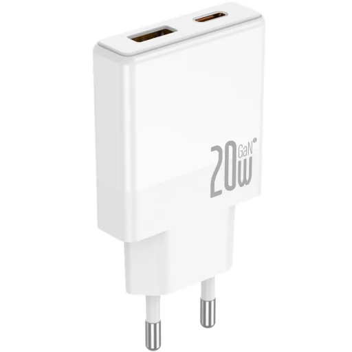 JELLICO fali töltő EU57 PD 20W 1xUSB-C + 1xUSB QC3.0 + kábel USB-C - Lightning Fehér - 5