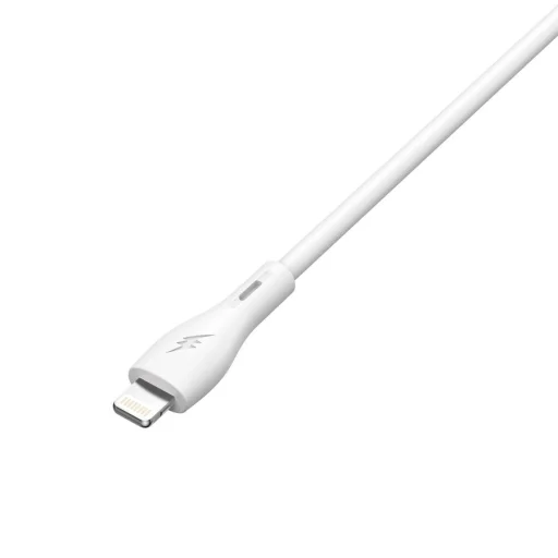 MOONX fali töltő MC02 2.4A 12W 2xUSB + Lightning kábel Fehér - 5
