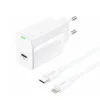 FONENG fali töltő EU65 PD 20W 1xUSB-C + kábel USB-C - Lightning Fehér thumbnail