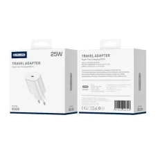 JELLICO hálózati töltő EU25 PD 25W 1xUSB-C Fehér