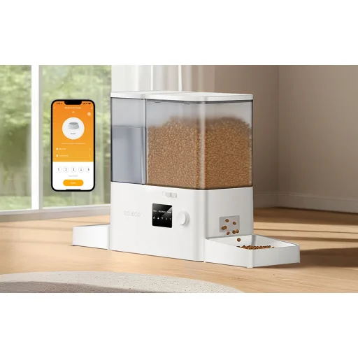 Rojeco Új 2 az 1-ben okos szökőkút és etető WiFi (fehér) - 4