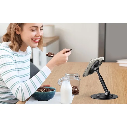 Mágneses Asztali Telefontartó Tablet Állvány UGREEN LP862 (szürke) - 4