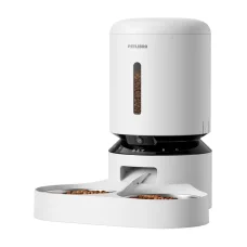 Petlibro Granary Kamera Etető Dupla Tálcával, 5L (fehér) kisállatoknak wifi