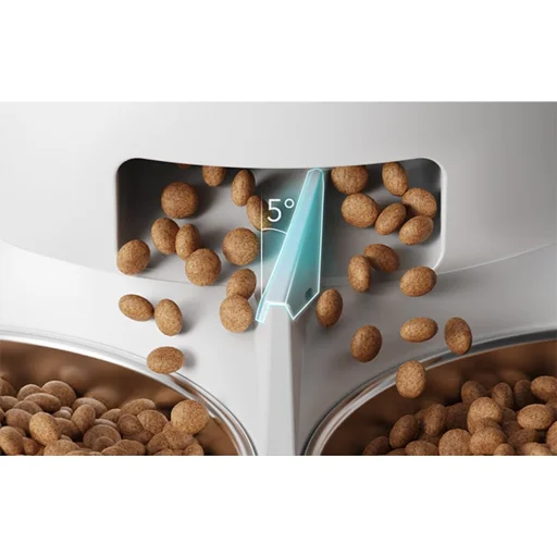 Petlibro Granary Kamera Etető Dupla Tálcával, 5L (fehér) kisállatoknak wifi - 6