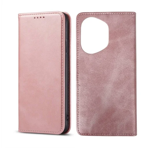  Honor 400 Pro Alphajack mágneses PU bőr fliptok kártyatartóval pánt nélküli rózsaszín - 1