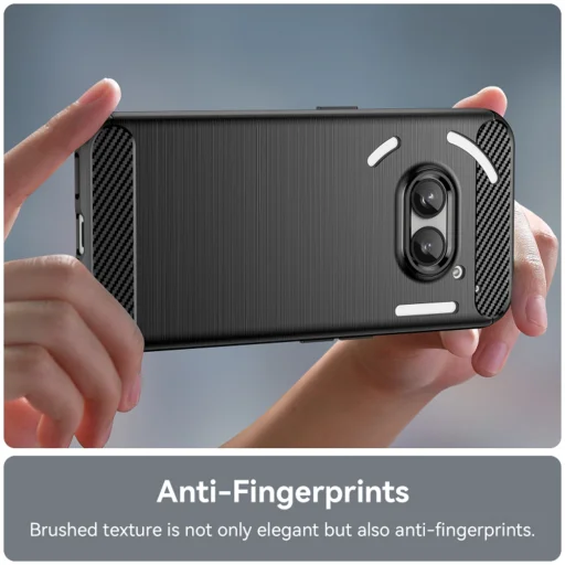  Techsuit - Karbonszilikon - Nothing Phone (2a) / (2a) Plus - Fekete tok - 4