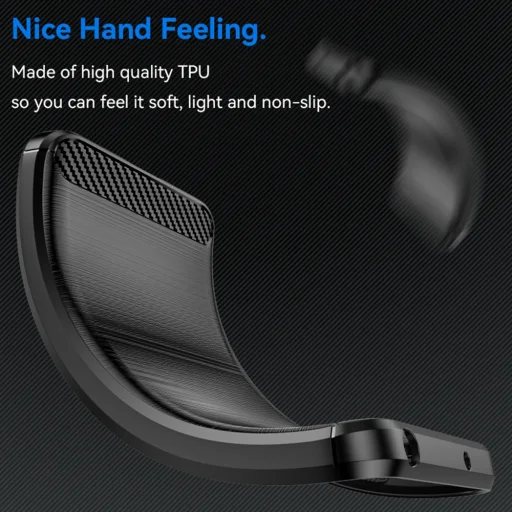  Techsuit - Szénszálas Szilikon - Nothing CMF Phone 1 - Fekete tok - 4