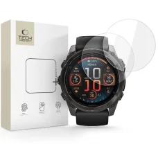 Tech-protect Glass Fit+ edzett üveg 2-pack Garmin Fenix 8 (51 mm) Átlátszó üvegfólia