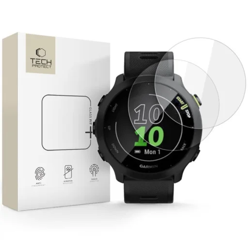Edzett üveg Tech-protect Glass Fit+ 2-pack Garmin Forerunner 55 Átlátszó üvegfólia - 1