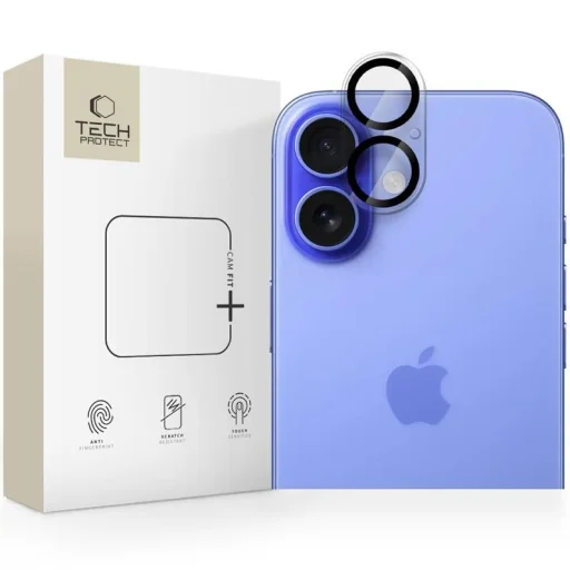 Tech-protect Cam Fit+ iPhone 16 / 16 Plus átlátszó üvegfólia - 1