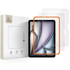 Edzett üveg Tech-protect Easy Set+ 2-pack iPad Air 11” 6 / 7 / 2024-2025 Átlátszó üvegfólia