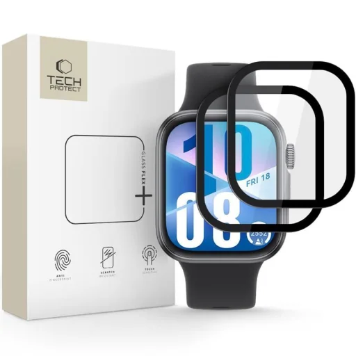 Tech-protect Glass Flex+ 2-pack Huawei Watch Fit 4 Fekete üvegfólia - 1