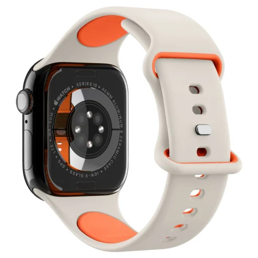 Spigen Nano Pop Apple Watch 6 / 7 / 8 / 9 / 10 / 11 / SE / Ultra 1 / 2 (44 / 45 / 46 / 49 mm) Narancs Bézs - 5