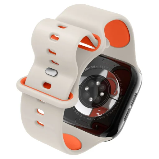 Spigen Nano Pop Apple Watch 6 / 7 / 8 / 9 / 10 / 11 / SE / Ultra 1 / 2 (44 / 45 / 46 / 49 mm) Narancs Bézs - 7