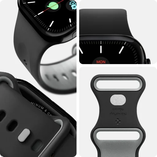 Spigen Nano Pop Apple Watch 6 / 7 / 8 / 9 / 10 / 11 / Se / Ultra 1 / 2 (44 / 45 / 46 / 49 Mm) Fekete Szezám - 8